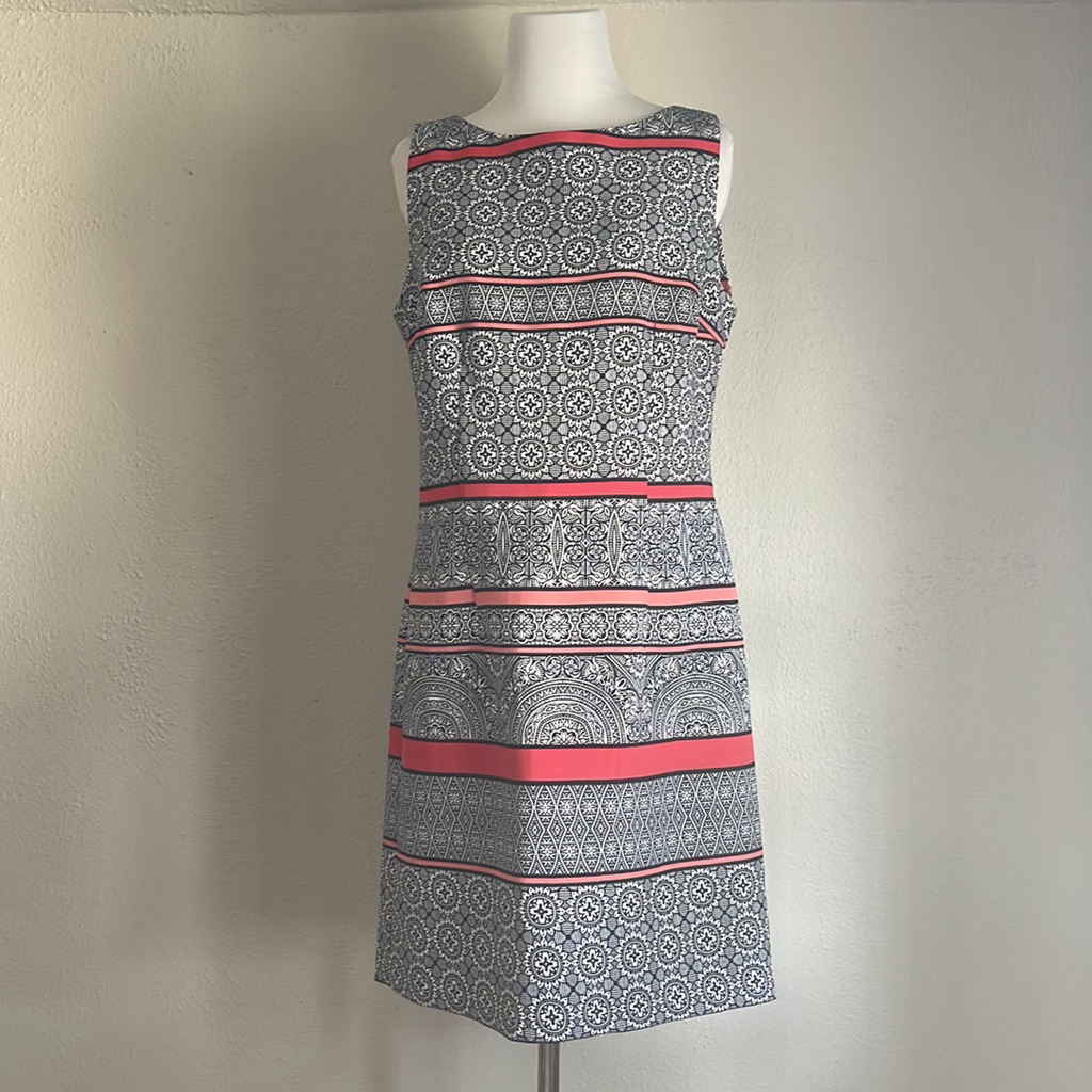 Geometric Sheath Summer Dress
